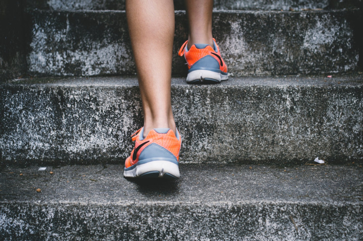 Climbing the stairs