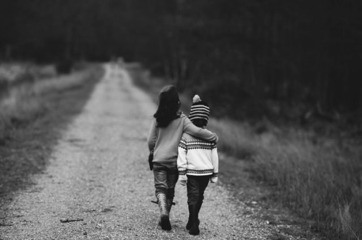 Kids walking