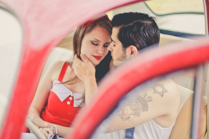 Couple in car