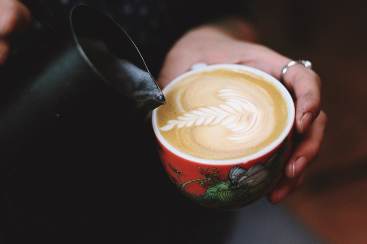 Pouring cup of coffee