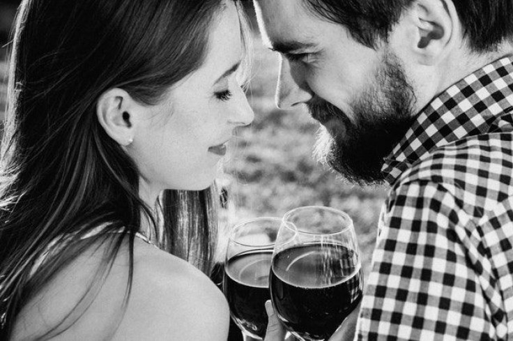 Couple drinking wine