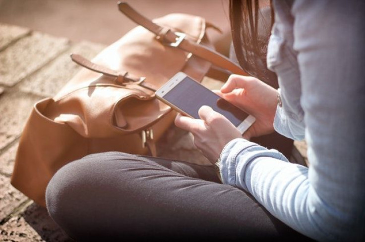 Woman using phone