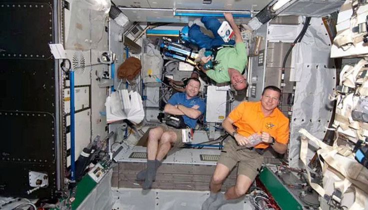 Astronauts aboard the ISS