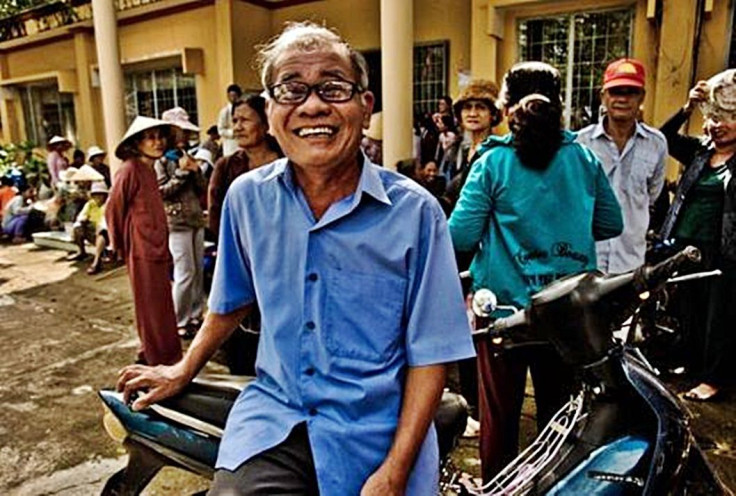 A man with new eyeglasses