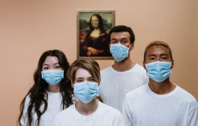Health Workers Wearing Face Mask