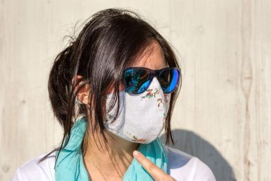 The Centers for Disease Control and Prevention (CDC) recommends that people wear face masks in the U.S. when going to public places during the COVID-19 pandemic.
