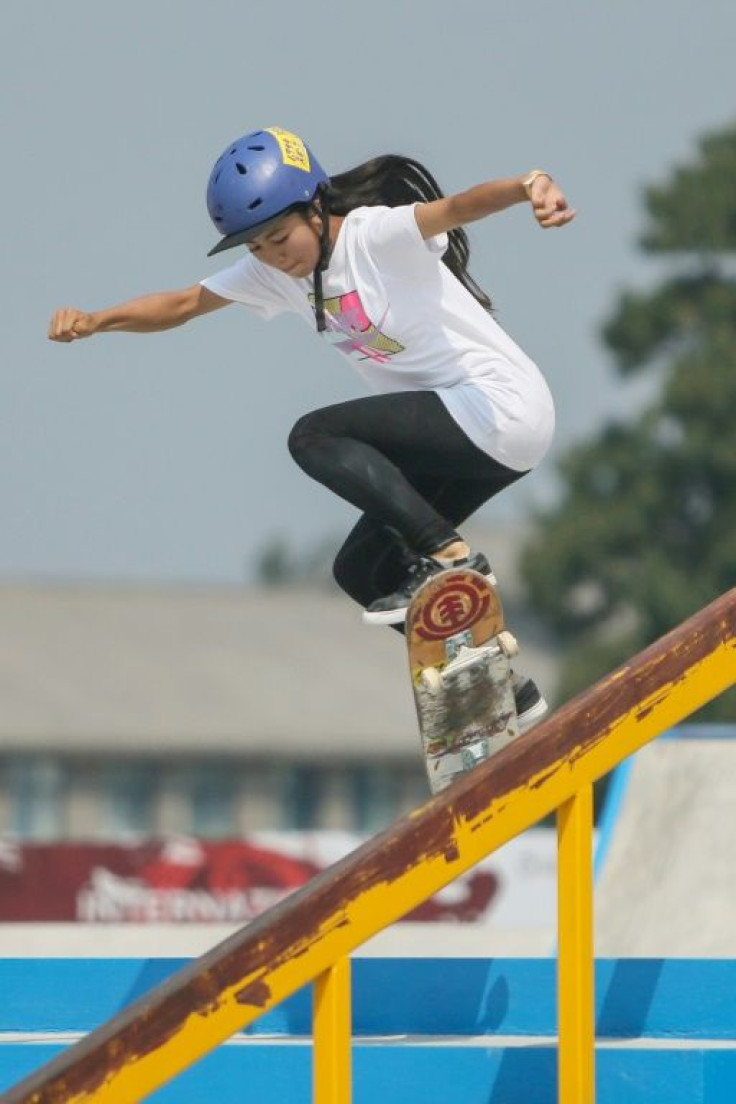 Skateboarding Kid