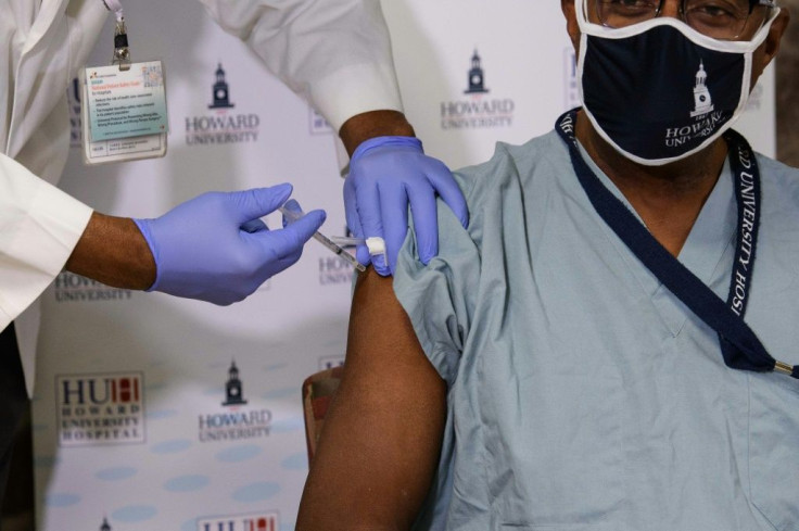 Healthcare Worker Getting Vaccinated