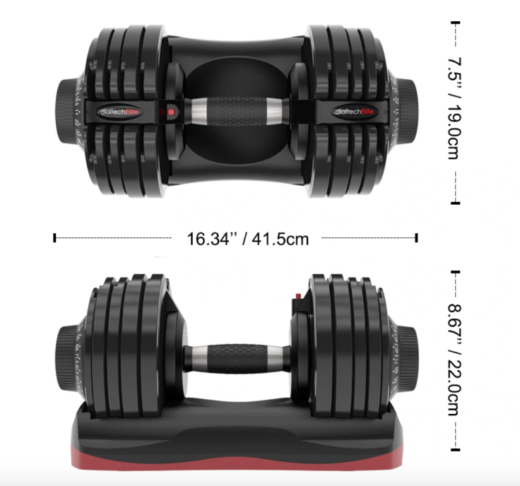 Ativafit Dumbbells Height