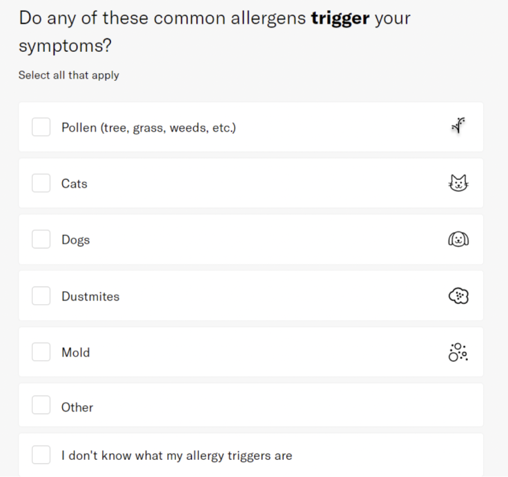 Picnic Online Allergy Quiz