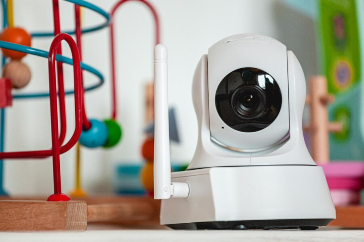 Photo ip camera on the shelf with 