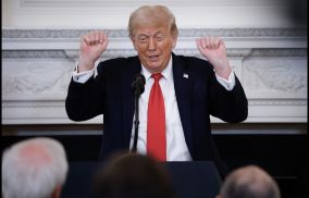 Trump Delivers ‘Repulsive’ Transphobic Bit to Room Full of Laughing 