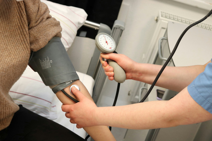 A Person with Blood Pressure Device
