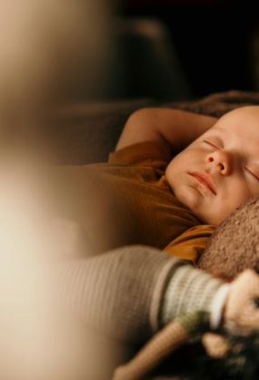 A baby sleeping