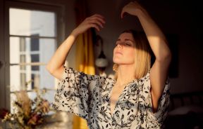 Woman Breath Exercising