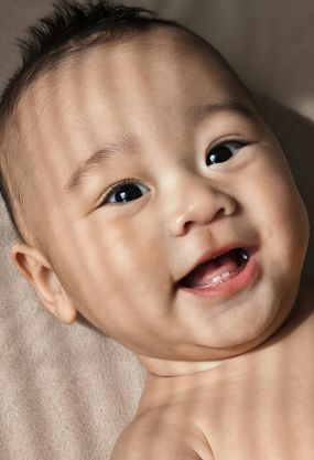 Close Up of Baby Smiling