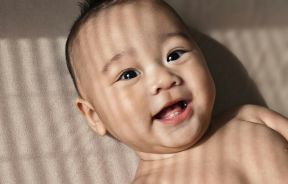 Close Up of Baby Smiling