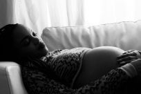 Pregnant Woman Lying Down