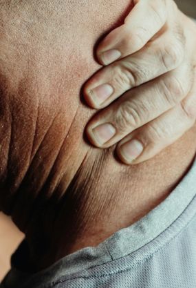 Man Having a Neck Pain