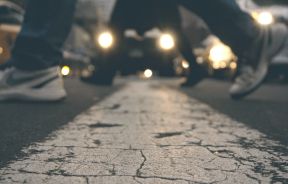 People Crossing on Street