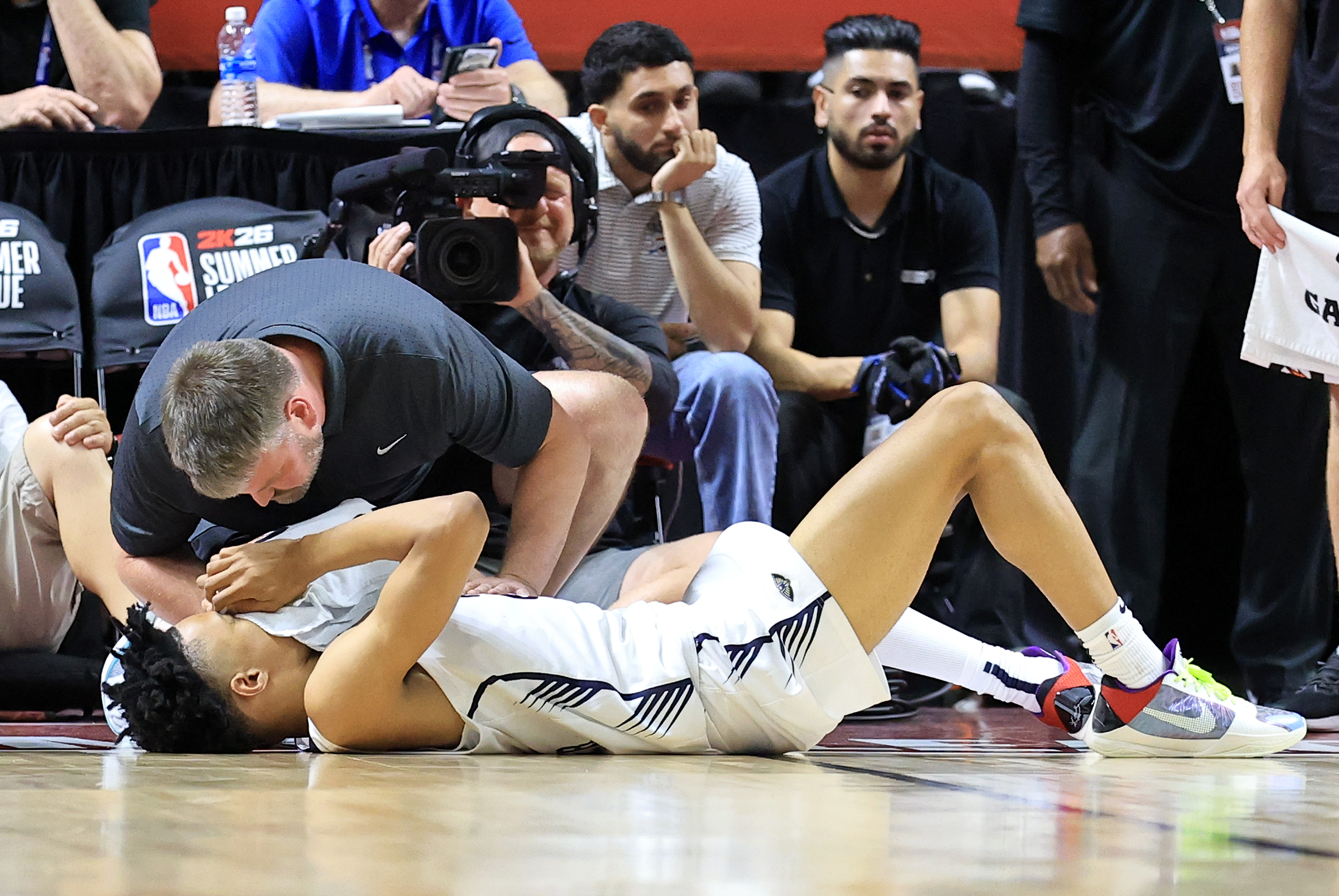 Jazz Guard Trey Alexander Exits Summer League Early on Stretcher After Rough Contact Jazz Guard Trey Alexander Exits Summer League Early on Stretcher After Rough Contact