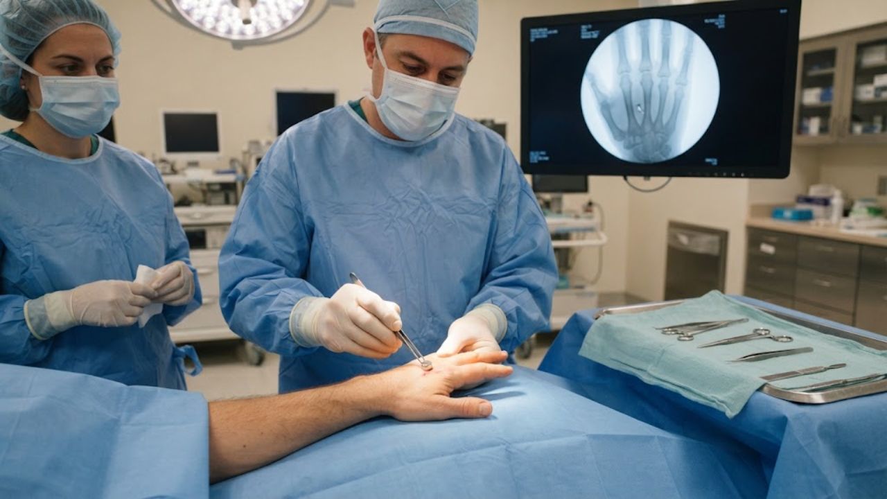 A Magnet Held Against the Skin Pulled Metal Out of Fifteen Hands and Arms in About Three Minutes Each