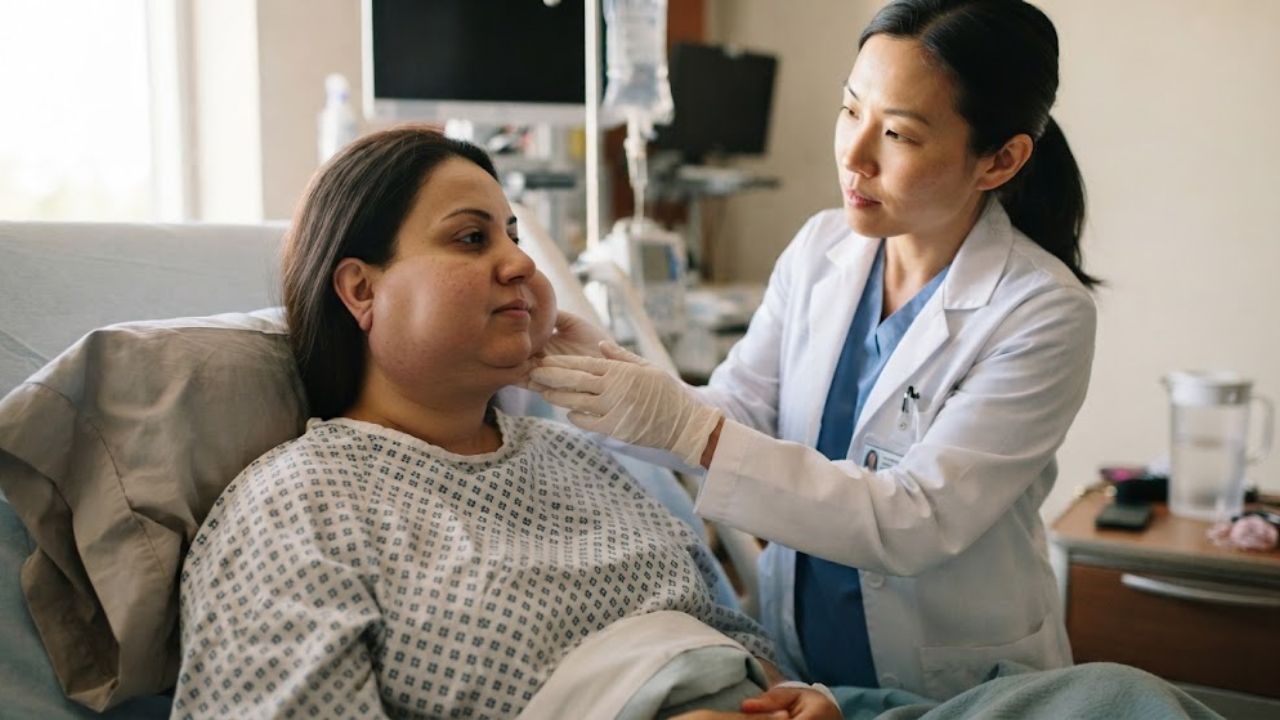 Her Face Swelled Five Hours After a C-Section, and It Had Happened to Her Once Before