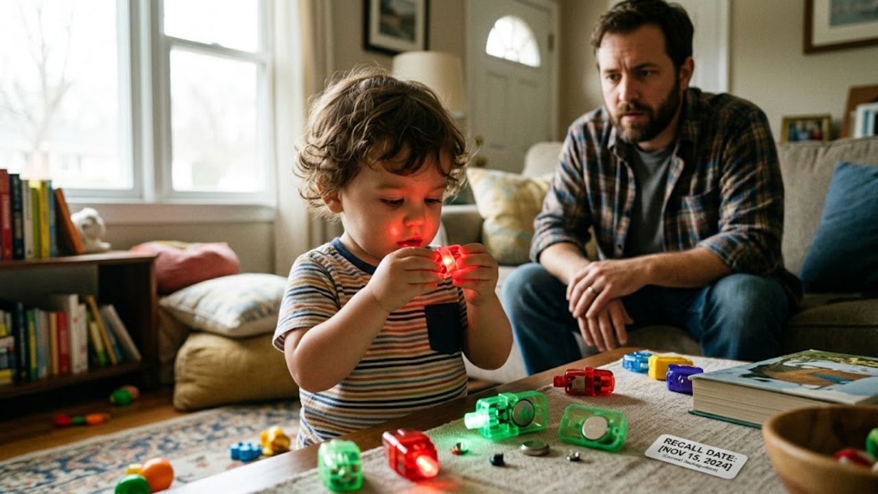 Nearly 180,000 Finger Light Toys Sold on Amazon Are Recalled Because Children Can Easily Reach the Button Batteries
